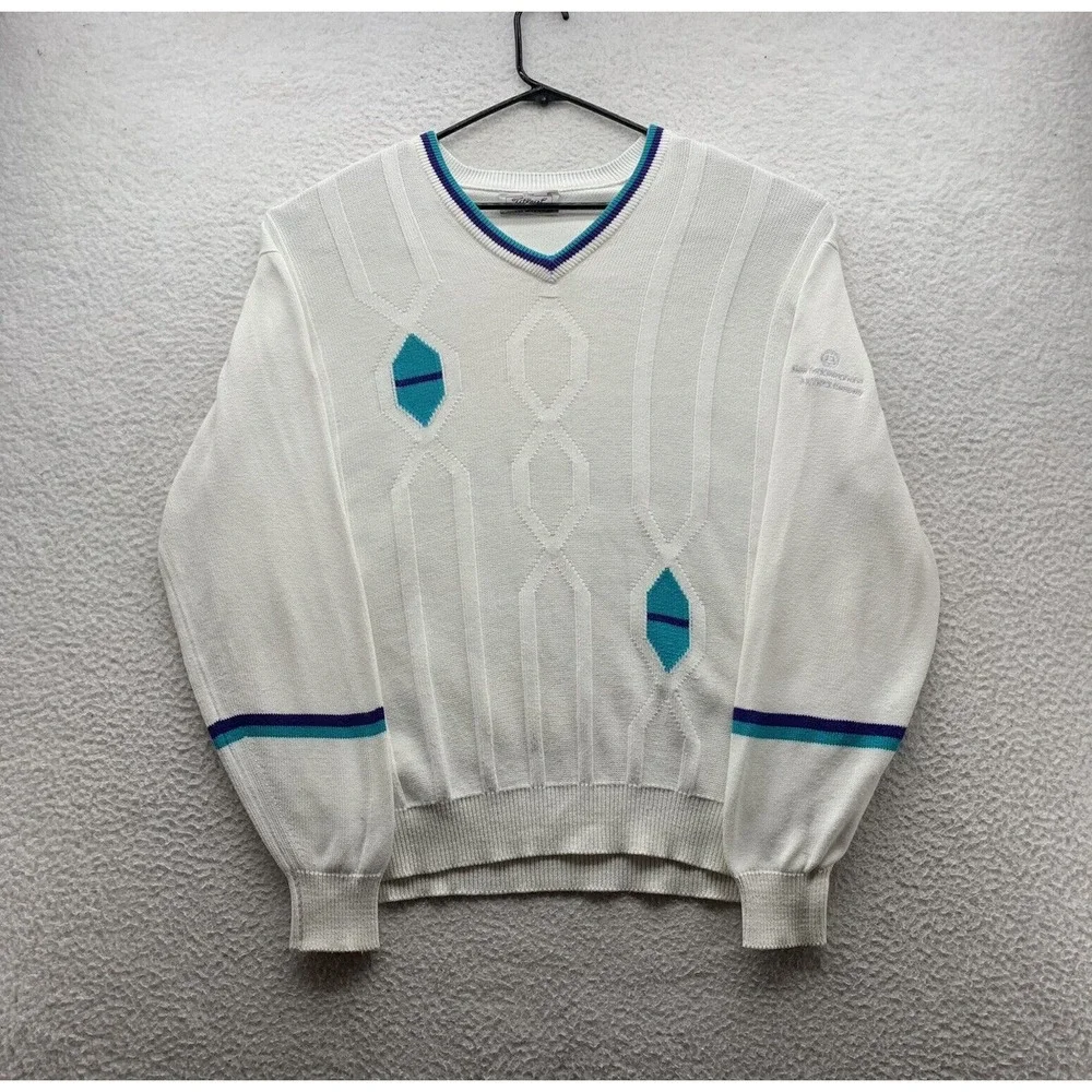 VTG Titleist Sweater Mens XL X-Large‎ Diamond Argyle Retro Golf Cricket Scotland